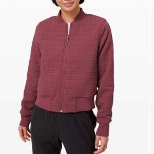 Lululemon Serene Travels Bomber Chianti Reversible Size 8
